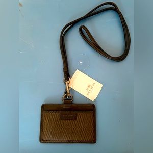 COACH ID LANYARD CARD CASE WALLET